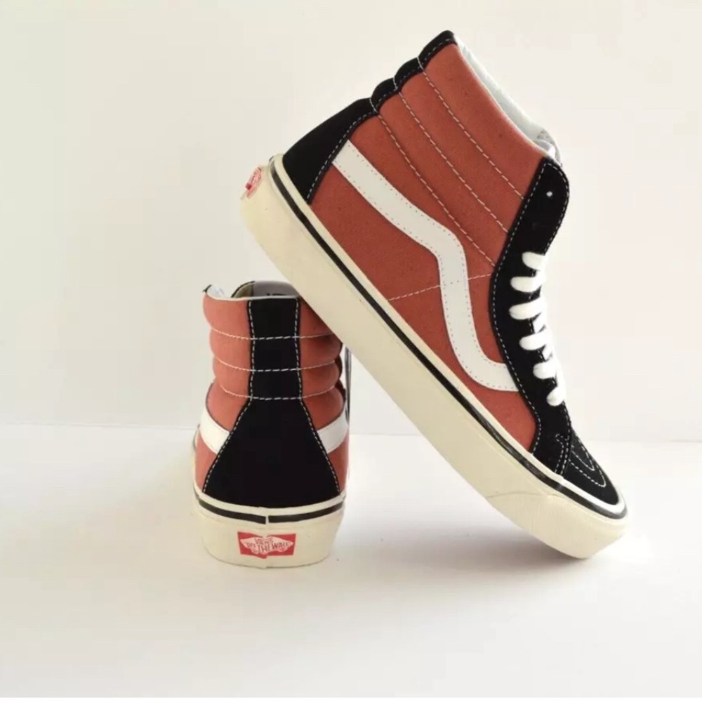 Vans sk8-hi Anaheim collection terracota and black sneaker shoes new